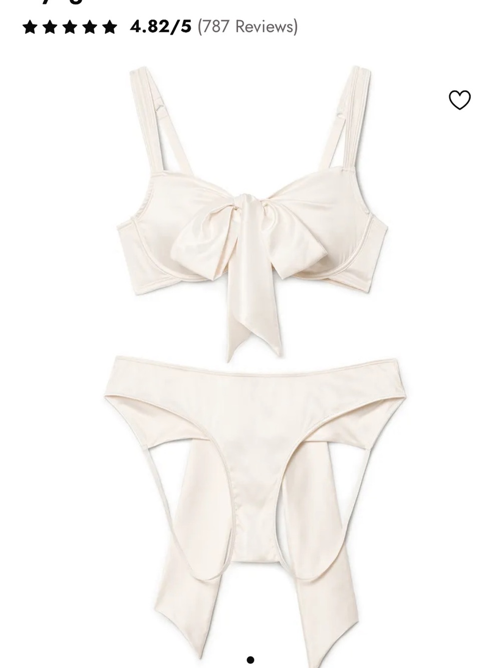 Adore Me - Ivory Gynger Lingerie Set